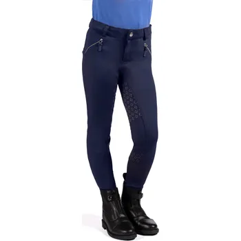 Jezdecké kalhoty Rajtky dětské HKM Mia, tmavě modré, 110/116