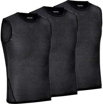 cyklistický dres Cyklistická trička GripGrab Ultralight Base Layer 3-Pack L, černá