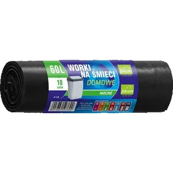 Pytle na odpadky Folcom - pytle do domácnosti LD 60 l, 10 ks