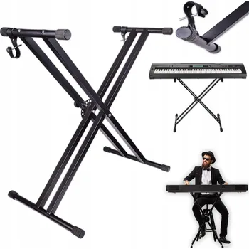 Klávesový nástroj Klávesový stojan pod keyboard NN X, skládací, zesílený