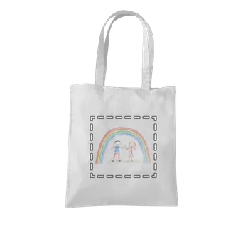 Bastard Dětské kresby - nahraj vlastní taška White