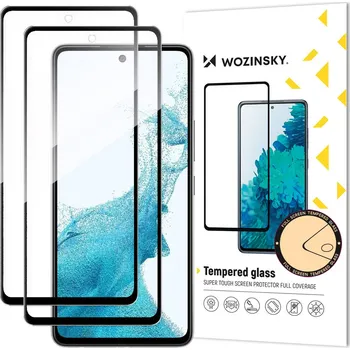 Wozinsky 2x sada super odolných tvrzených skel s plným lepidlem na celou obrazovku s rámečkem, vhodné pro Samsung Galaxy A53 5G, černá