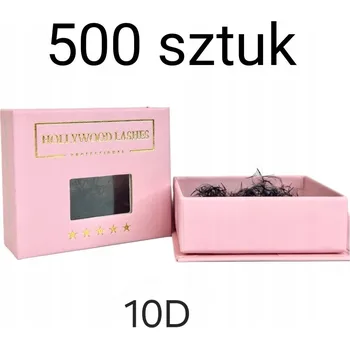 Umělé řasy HOTOVÉ TRSY ŘAS 10D 0,05C 8MM 500ks Hollywood Lashes