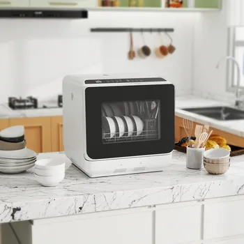 Myčka nádobí HOMCOM Mini myčka nádobí 45 x 44 x 45,8 cm | bílá