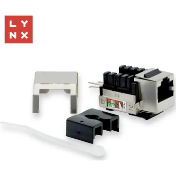 Síťový kabel LYNX CS LYNX keystone STP Cat5e, 90 stp., stříbrný LX-KST-90-CAT5E-STP