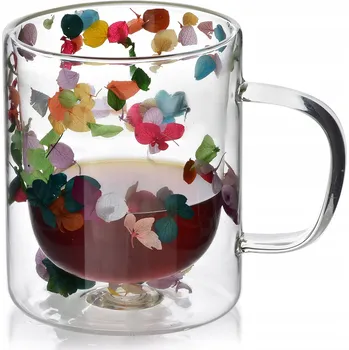 Hrnek Mondex PETER FLOWERS sklo 300 ml