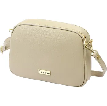 Kabelka Kožená kabelka MiaMore béžová KZ2253873