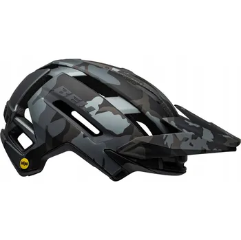 Cyklistická přilba Cyklistická MTB helma Bell Super Air Mips Spherical Matte Gloss Black Camo - S
