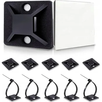 Stahovací páska ORGANIZÉR DRŽÁK KABELŮ NA ZIPY STAHOVACÍ PÁSKY 10 KS 3M