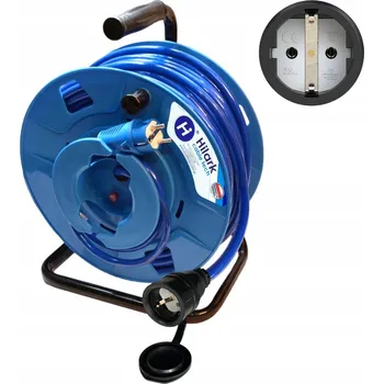 Napájecí kabel SCHUKO PRODLUŽOVACÍ KABEL PUR GUMA H07BQ-F 3x1,5 45M ZPĚTNÝ modrá zástrčka