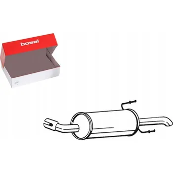 autokoberec Tlumič OPEL ASTRA G 1.4i 16V 03- KONCOVÝ BOSAL