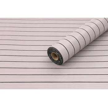 Obklad Dekorativní Panel Samolepicí PVC Obklad Stěny Lamela Dřevo V ROLI 60x280cm Šedá, černá