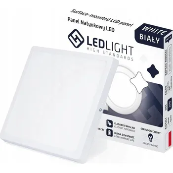 Čtvercová Led Light Stropní Svítidlo 21 x 21 cm bílá