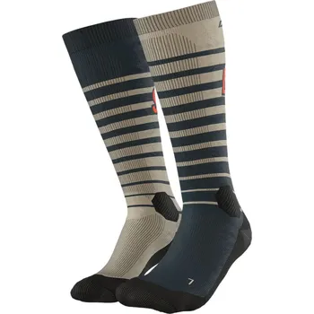 Dámské oblečení Podkolenky DYNAFIT FT Graphic Socks Rock Khaki Hnědá 43-46