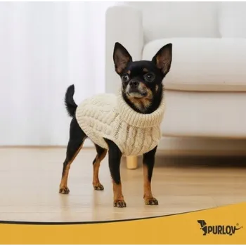 Obleček pro psa Teplý Zimní Svetr pro Psa a Kočku Rolák Obleček na Zimu S