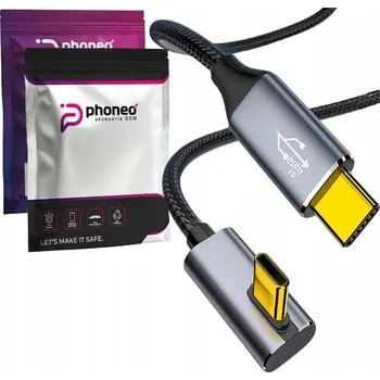 Datový kabel Kabel Phoneo USB-C - USB-C 1 m černý