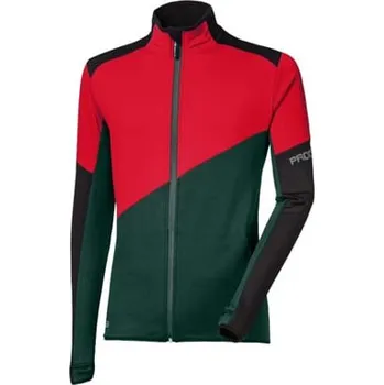 Pánská mikina TERRITORY pánská funkční sportovní mikina černá/červená/zelená XL