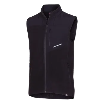 Pánská mikina Northfinder Pánská fleecová vesta LUCIUS, černá, S