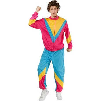 Karnevalový kostým Unisex barevná retro šusťákovka 80' léta - XL/XXL (56)