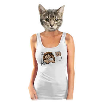 Bastard Kočičí horoskop: Lev dámské tílko klasické White