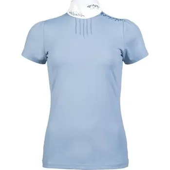 Jezdectví Dámské závodní tričko HKM Darya smokey blue (XXL)