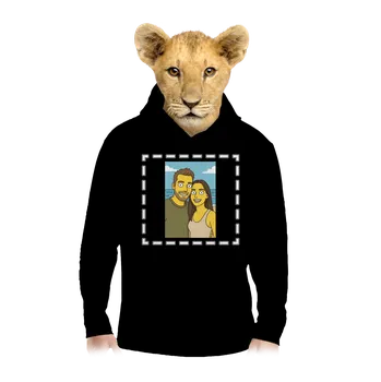 Chlapecká mikina Bastard Simpsonovi z vlastní fotky dětská mikina klokanka Black