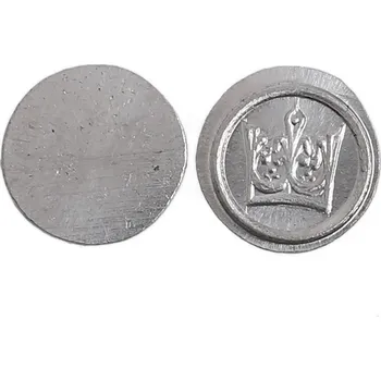 Mincovna Dukát Husitský haléř s korunou (15. století), replika nejmenší české mince (cín,11 mm)