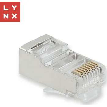 Síťový kabel LYNX CS LYNX konektor STP Cat5e, 30µ, 100ks LX-CON-CAT5E-STP-30