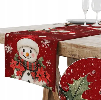 ubrus UBRUS BĚHOUN 40x220 MATNÝ HLADKÝ VÁNOČNÍ DEKORATIVNÍ