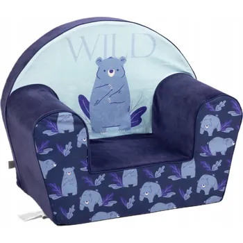 Křeslo Delsit - křeslo, taburet pro děti k odpočinku a hraní, PLYŠ