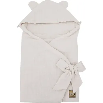 Spací pytel pro miminko EKO Vak na spaní do autosedačky mušelínový Beige 110x100 cm