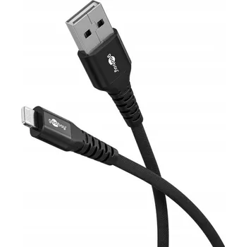 Datový kabel Kabel Goobay USB - Apple Lightning 2 m černý