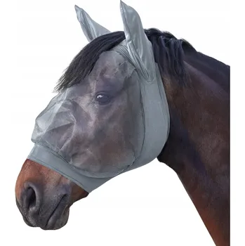 Koňská maska proti hmyzu Lehká potápěčské brýle proti hmyzu pro koně Skinny Fly Mask - Waldhausen Šedá Shet