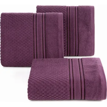 Ručník DAVOS (09) RUČNÍK STŘEDNÍ VELIKOSTI 50x90 cm 1 KS TMAVĚ FIALOVÝ