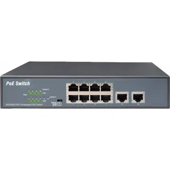 Switch Digitus DN-95323-1 Fast Ethernet switch (10/100) Šedý s podporou PoE