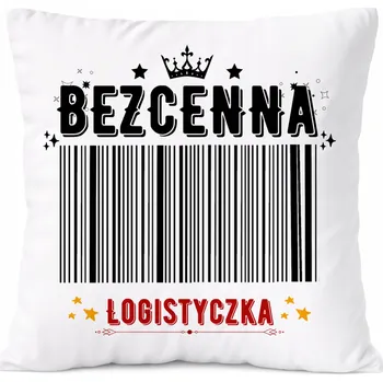 Polštář Dárek Polštář pro vizážistku s potiskem , bílý