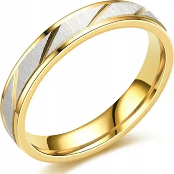 Prsten Dámský prsten Spun - Zlatá/69mm KP-32442