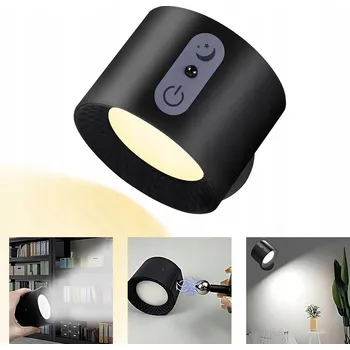 Nástěnné svítidlo BEZDRÁTOVÉ LED NÁSTĚNNÉ SVÍTIDLO S MAGNETEM, OTOČNÉ O 360°