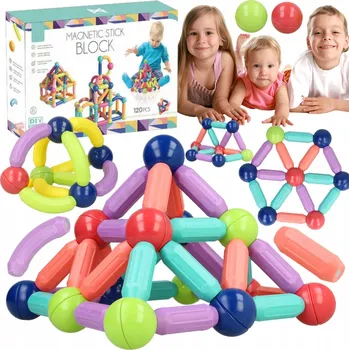 ostatní stavebnice Sada Stator magnetických Stavebnice 120 magnetických stavebnice