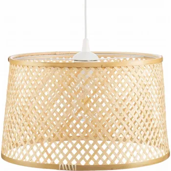 Závěsné svítidlo BOHO bambusové válcové TH2B 35 cm