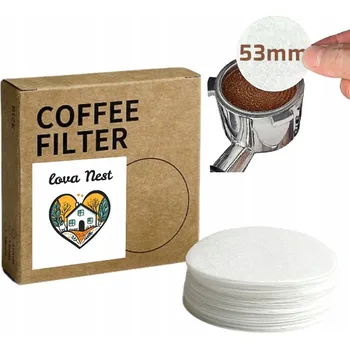 Příprava kávy PAPÍROVÉ FILTRY Lova Nest PRO PÁKOVÉ ESPRESSO, PORTAFILTR – 100 ks, 53 mm