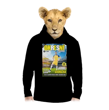 Chlapecká mikina Bastard Fotbalová hvězda dětská mikina klokanka Black