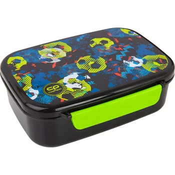 Svačinový box Svačinový Box do školy foodyx s přihrádkou fotbal CoolPack