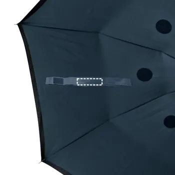 Deštník ANGELA. 190T pongee oboustranný deštník 1 Pásek, 40 x 10 Digitální Transfer, 13 barvy