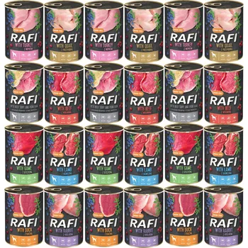 Krmivo pro psa DOLINA NOTECI RAFI Karma mokra dla psa Jehněčí 24 x 400g