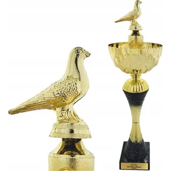 Impozantní Zlato-Černý Pohár pro Soutěž Chovatelů Holubů PZHGP 53 cm + Gravírování