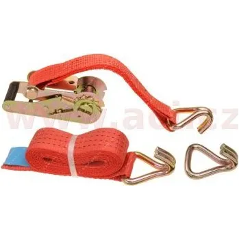 upínací popruhy pro uchycení vozidel přes kolo, 5 t, dvojité háky +1 volný hák, ráčna