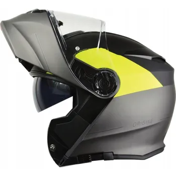 Helma na motorku Přilba ORIGINE DELTA BASIC VIRGIN fluo žluto-černo-titanová matná M