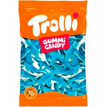 Bonbon Želé bonbóny Trolli vegetariánské ve tvaru žraloků 1 kg