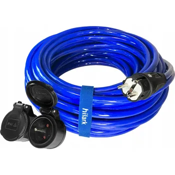 elektrický kabel Prodlužovací Kabel H07BQ-F PUR 3x1,5 50m POLYURETANOVÝ se dvěma zásuvkami